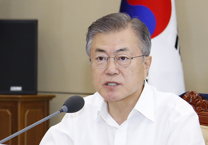 Südkoreas Präsident Mon Jae-in. ⓒ Yonhap News